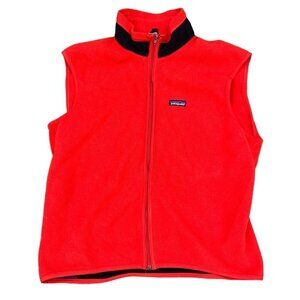 VINTAGE Patagonia Fleece Vest Red XL
